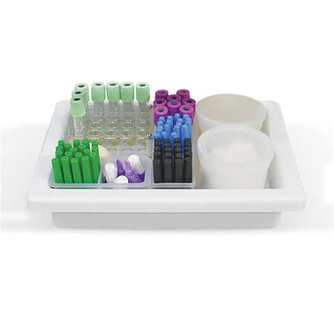 MiniTray Phlebotomy Tray with 20-Well/13mm Tube Rack 20-Well Tube Rack • Up to 13mm Tubes ,1 Each - Axiom Medical Supplies