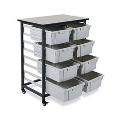 Mobile Bin System 16 Small Bins ,1 Each - Axiom Medical Supplies