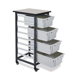 Mobile Bin System 8 Small Bins and 4 Large Bins ,1 Each - Axiom Medical Supplies