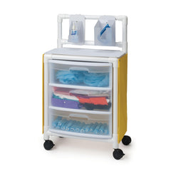 Mobile Isolation Stations With Hamper • 26.5"W x 20"D x 54"H ,1 Each - Axiom Medical Supplies