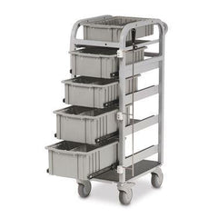 Standard Mobile Supply Carts Gray Drawers • 13.5"W x 19"D x 39"H ,1 Each - Axiom Medical Supplies