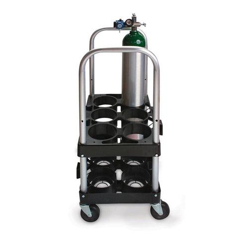 Mobile Cylinder Cart Mobile Cylinder Cart • 12"W x 18"L x 30"H ,1 Each - Axiom Medical Supplies