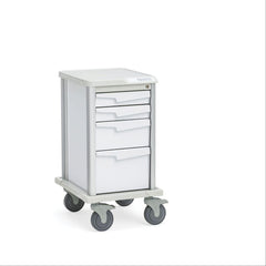 Multi-Drawer Procedure Carts 5 Drawer • 29.5"W x 21"D x 36"H • White ,1 Each - Axiom Medical Supplies