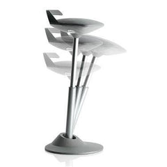 Muvman Ergonomic Perching Stool with Black Frame &amp; Black Vinyl Seat Black Frame • Black Vinyl Seat ,1 Each - Axiom Medical Supplies