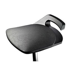 Muvman Ergonomic Perching Stool with Black Frame &amp; Black Vinyl Seat Black Frame • Black Vinyl Seat ,1 Each - Axiom Medical Supplies