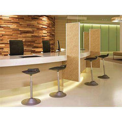 Muvman Ergonomic Perching Stool with Black Frame &amp; Black Vinyl Seat Black Frame • Black Vinyl Seat ,1 Each - Axiom Medical Supplies