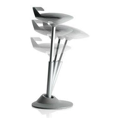 Muvman Ergonomic Perching Stool Black Frame • Black Vinyl Seat ,1 Each - Axiom Medical Supplies