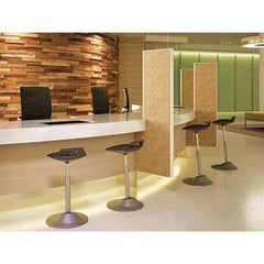 Muvman Ergonomic Perching Stool Black Frame • Black Vinyl Seat ,1 Each - Axiom Medical Supplies