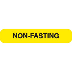 NON-FASTING Phlebotomy/Specimen Receiving Labels "NON-FASTING" • Yellow with black text • 1.625"W x 0.375"H ,1000 / pk - Axiom Medical Supplies