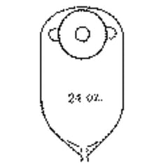 Nu-Hope Laboratories Urinary Pouch 11 Inch Length 3/4 Inch Stoma Deep Convex