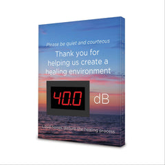 Noise Level Sign for Patient Comfort Noise Level Sign for Patient Comfort • 10"W x 1"D x 12"H ,1 Each - Axiom Medical Supplies
