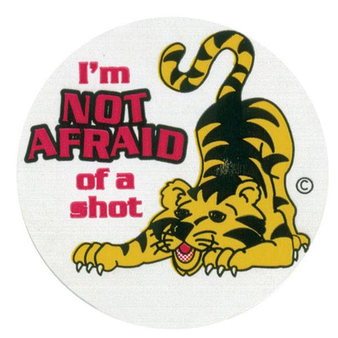 "Not Afraid" Award Stickers Not Afraid ,200 / roll - Axiom Medical Supplies