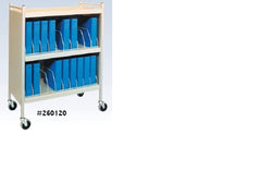 Omnimed Binder/ Chart Rack Omnicart® Beige 20 Binder Charts Side Opening