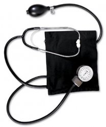 Omron Healthcare Aneroid Sphygmomanometer Combo Kit Pocket Style Hand Held Size Large Nylon Cuff 22 Inch Stethoscope Tube