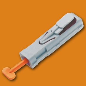 Owen Mumford Lancet Unistik® Fingerstick Safety Lancet Needle 3.0 mm Depth 21 Gauge Push Button Activated