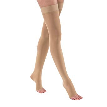 BSN Medical Compression Stocking JOBST Opaque Thigh High Small Black Open Toe - M-996888-3198 | Pair
