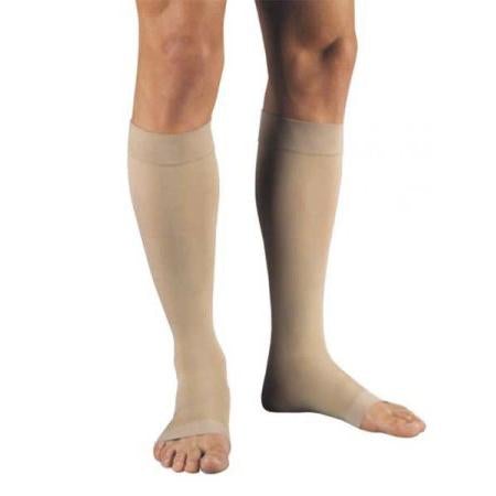 BSN Medical Compression Stocking JOBST Relief Knee High Medium / Petite Beige Open Toe - M-1116899-4582 | Pair