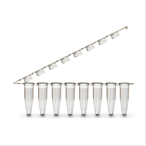 PCR Tubes with Z-Hinged Caps Clear ,1Pack oF 25 - Axiom Medical Supplies