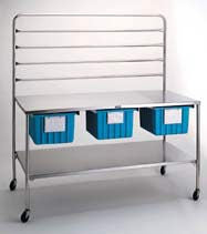 Pedigo Products Wrap Hanger Frame Cds-3260 Central Supply Work Table, Sterile