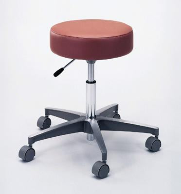 Pedigo Products Exam Stool 5-Series Backless Pneumatic Height Adjustment 5 Casters Black - M-710522-4845 - Each