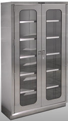 Pedigo Products Operating Room Cabinet H Series Stainless Steel / Tempered Glass / Polyethylene Foam 3 Shelves