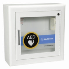 The Palm Tree Group AED Wall Cabinet With Alarm LIFEPAK 500; LIFEPAK CR Plus; LIFEPAK 1000; LIFEPAK EXPRESS