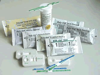Polymedco Rapid Test Kit Poly stat® Infectious Disease Immunoassay Infectious Mononucleosis Whole Blood / Serum / Plasma Sample 20 Tests