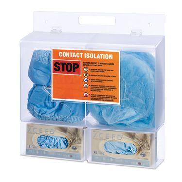 MarketLab Bulk PPE Dispenser with Sign Holder MarketLab Bulk PPE Dispenser with Sign Holder • 21.375"W x 4.75"D x 23"H ,1 Each - Axiom Medical Supplies