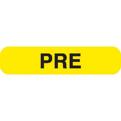 PRE Phlebotomy/Specimen Receiving Labels MarketLab Pre Label, Yellow PK1000 ,1000 / pk - Axiom Medical Supplies
