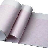 Precision Charts ECG Recording Paper Welch Allyn® Thermal Paper 209 mm X 183 Foot Z-Fold Red Grid