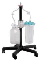 Precision Medical Suction Roll Stand Without Basin Five Leg Base