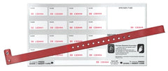 Precision Dynamics Identification Wristband Securlink® Bloodband Permanent Snap Without Legend - M-275880-4346 - Box of 250