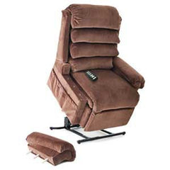 Pride Health Care Lift Chair Pillow Back with Transfer Arms Speciality Collection Lounger Brown