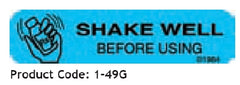 Precision Dynamics Pre-Printed Label Barkley® Auxiliary Label Blue Shake Well Before Using Black Safety and Instructional 3/8 X 1-9/16 Inch - M-646735-2032 - Roll of 1