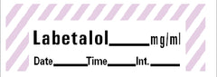 Precision Dynamics Drug Label Barkley® Anesthesia Label Tape Labetalol mg/mL Date_Time_Int Violet / White 1/2 X 1-1/2 Inch - M-579887-1258 - Roll of 1