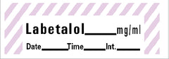 Precision Dynamics Drug Label Barkley® Anesthesia Label Labetalol mg/mL Date_Time_Int Violet / White 1/2 X 1-1/2 Inch - M-677887-4075 - Roll of 1