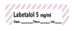 Precision Dynamics Drug Label PDC® Anesthesia Label Labetalol 5mg/mL Violet / White 1/2 X 1-1/2 Inch - M-712655-2883 - Roll of 1