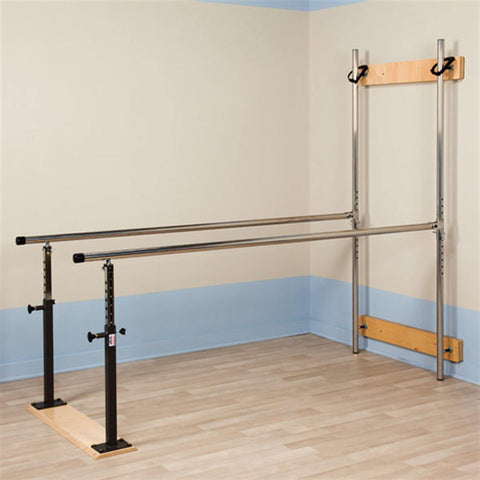 Physical Therapy Wall Mounted Folding Parallel Bars Physical Therapy Wall Mounted Folding Parallel Bars • 28"W x 84"L x 28"H ,1 Each - Axiom Medical Supplies