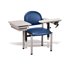Padded SC Series Blood Draw Chair with ClintonClean Armrests &amp; Drawer ClintonClean Armrests with Drawer ,1 Each - Axiom Medical Supplies