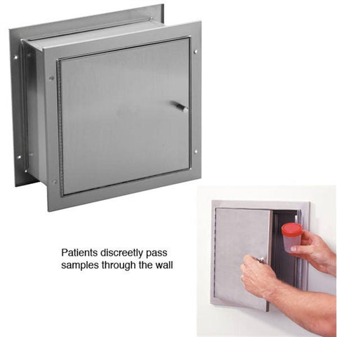 Pass-Through Locking Specimen Cabinet Pass-Through Locking Specimen Cabinet 13.5"W x 6"D x 12.5"H • Inside Dimensions: 12"W x 5"D x 11.25"H ,1 Each - Axiom Medical Supplies