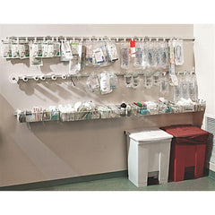 Patient Room Headwall Rail Mounts and Accessories 4 Bin ,1 Each - Axiom Medical Supplies