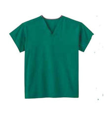 Tech Styles a Division of Encompass Patient Shirt Medium / Pediatric Forest Green Without Pockets - M-1105168-2225 - Case of 50