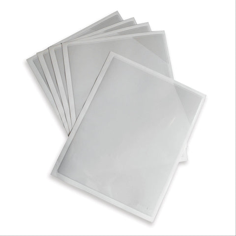Permanent Adhesive Mount Document Pocket Corner Close Document Pockets • 9.75"W x 13"H ,5 / pk - Axiom Medical Supplies