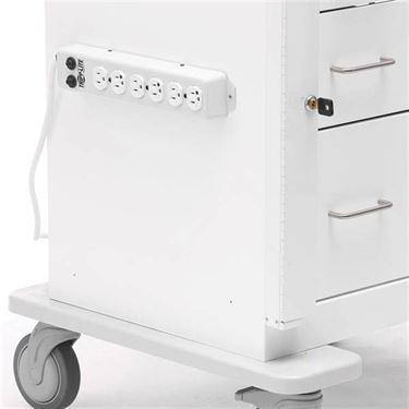 Permanent-Mount Power Strip for IV Poles Permanent-Mount Power Strip • 13.75"L x 2.5"W x 2"H ,1 Each - Axiom Medical Supplies