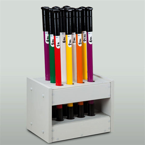 Physical Therapy Weight Bar Floor Rack Physical Therapy Weight Bar Floor Rack (Holds 12) • 15.875"W x 13"D x 13"H ,1 Each - Axiom Medical Supplies