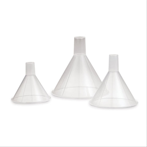 Polypropylene Funnels with Short Stem 125mm ,12 / pk - Axiom Medical Supplies