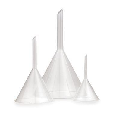 Polypropylene Funnels with Standard Stem 55mm ,12 / pk - Axiom Medical Supplies