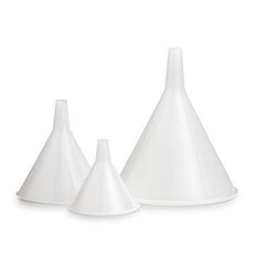 Polypropylene Funnels with Standard Stem 55mm ,12 / pk - Axiom Medical Supplies