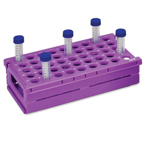 Pop-Up Rack for 15mL Tubes Purple Holds 45 For 15mL Tubes • Purple • Holds 45 ,2 / pk - Axiom Medical Supplies