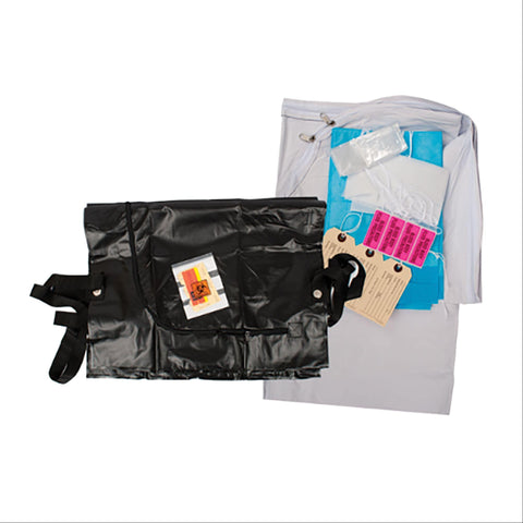 Post Mortem Body Bag Post Mortem Body Bag with Curved Zipper • 36"W x 90"L ,10 Per Pack - Axiom Medical Supplies